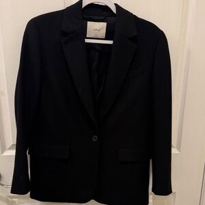 Aritzia Wilfred Classic Black Blazer